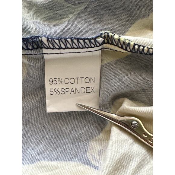 Hanpce’irs Fit and Flare Tradwife Style Dress L Navy w/ Lemons Spring Summer Fun - Picture 9 of 14